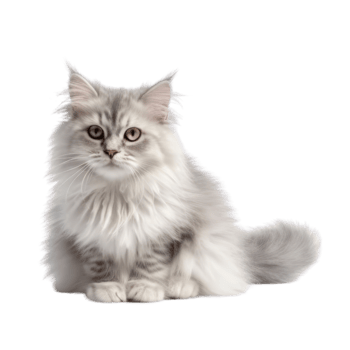 Illustration painting of cute cat isolated transparent background, Digital art, , png