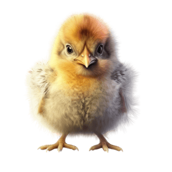 Illustration painting of cute bird isolated transparent background, Digital art, , png