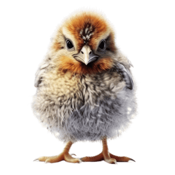Illustration painting of cute bird isolated transparent background, Digital art, , png