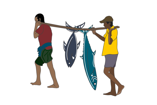 Fishermen or fishery life, png image
