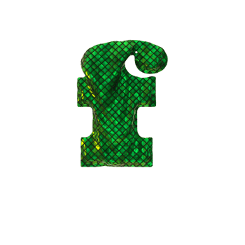 Letter F - Glittering 3D render letters collection png