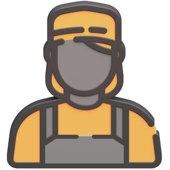 3d female icon with dark theme and high quality render image png