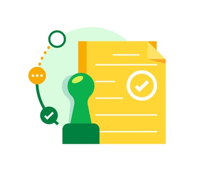Approved,Approved stamp,Confirmed approved document,flat design icon vector illustration