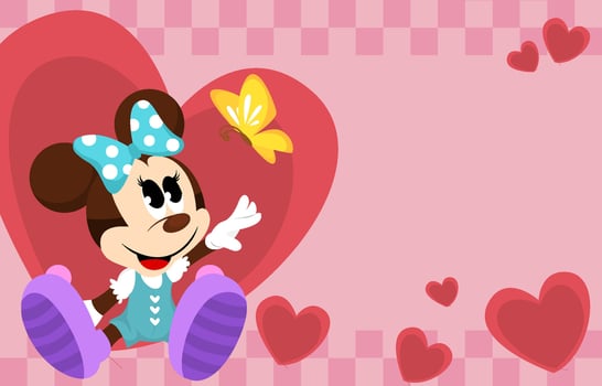 Background of Cute Female Mouse vector