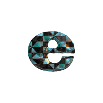 Letter E - Beautiful 3D rendered alphabets.  Best for your graphics and digital arts needs. png