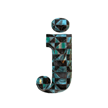 Letter J - Beautiful 3D rendered alphabets.  Best for your graphics and digital arts needs. png