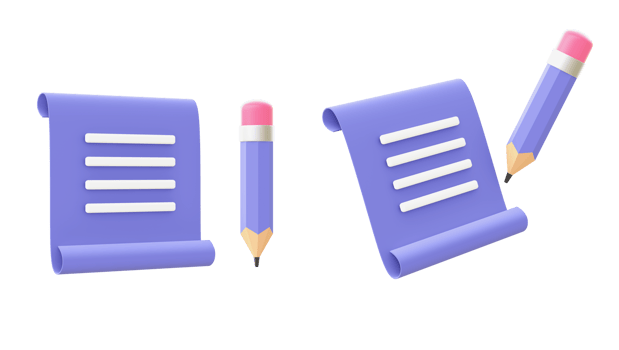 3d illustration icon of purple Job Task for UI UX web mobile apps social media ads design png