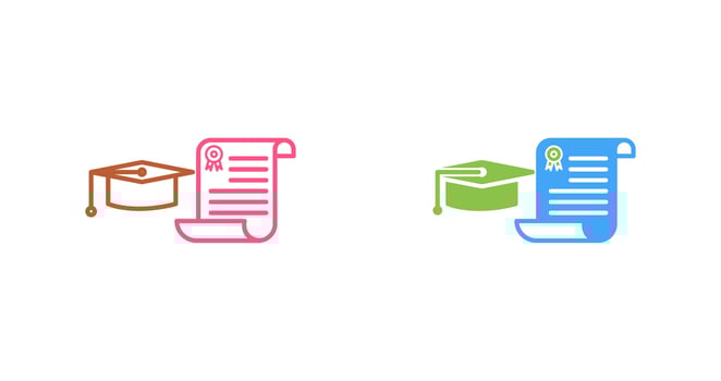 Unique Graduation Vector Icon