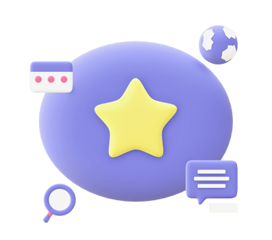 3d illustration icon of purple Online Activities for UI UX web mobile apps social media ads design png