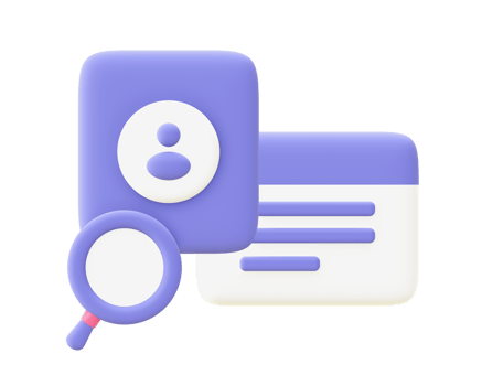 3d illustration icon of purple Personal Files for UI UX web mobile apps social media ads design png