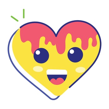 Trendy Heart Chocolate vector