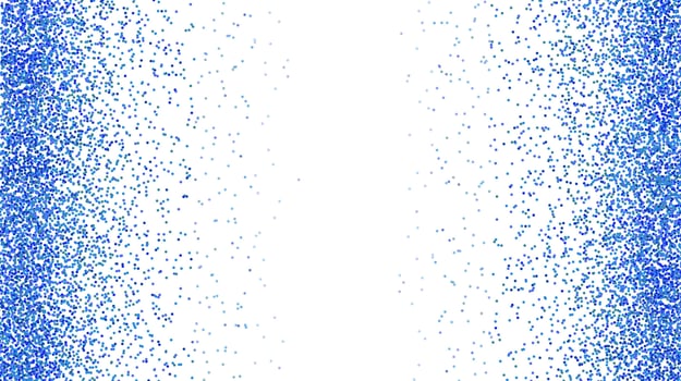 blue sea glitter frame vector