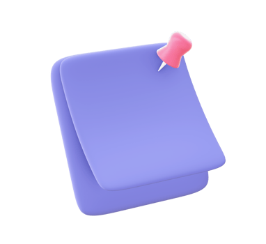 3d illustration icon of purple Reminder for UI UX web mobile apps social media ads design png