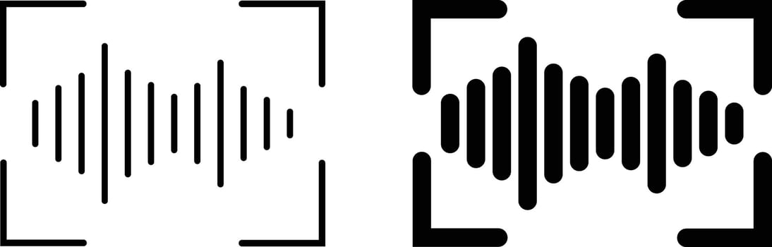 Voice message icon sheet, simple trendy flat style line and solid Isolated vector illustration on white background. For apps, logo, websites, symbol , UI, UX, graphic and web design. EPS 10.