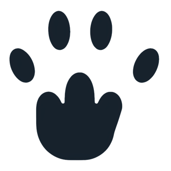 Dog or cat paw icon png