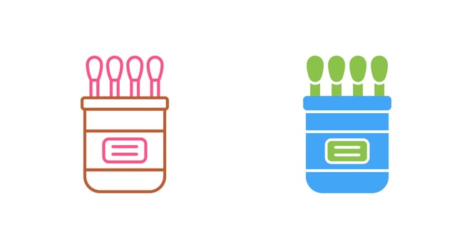 Cotton buds Vector Icon