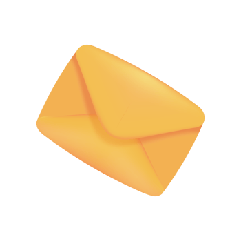 3d yellow envelope. Electronic mailing concept. online communication png