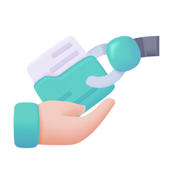 Robotic hand supports human work The concept of collaboration with robots. 3D illustration png