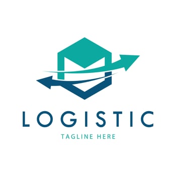 logistics logo icon illustration vector design  distribution symbol  delivery of goods  economy  finance
