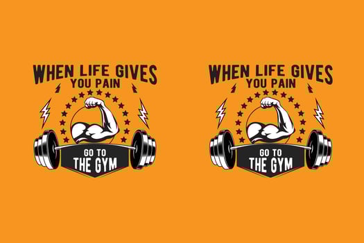 GYM T-Shirt Design vector