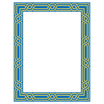 colorful beautiful modern classic frame ornament vector