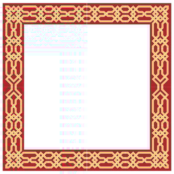 colorful beautiful modern classic frame ornament vector