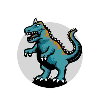 Tyrannosaurus rex mascot vector