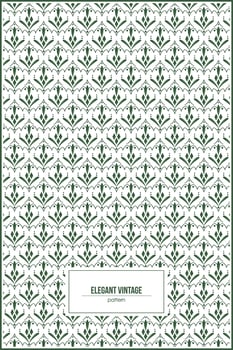 elegant vintage pattern for old vintage wallpaper vector