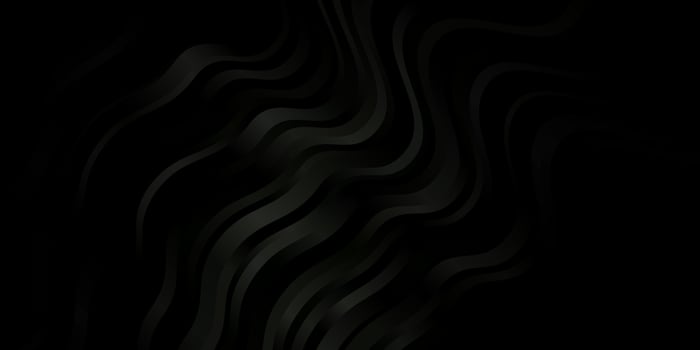 Dark Gray vector background with bent lines.