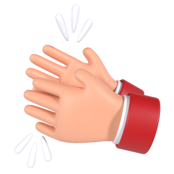 Clapping Hands 3D Icon png