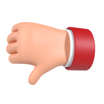 Crossed Finger Hand Gesture 3D Icon png