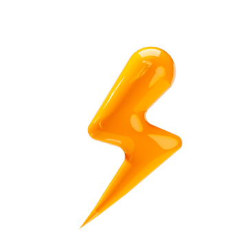 Lightning storm icon, Weather forecast sign png