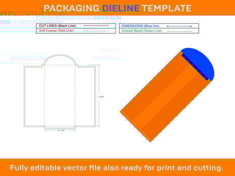 Invitate Envelope Dieline Template, SVG, EPS, PDF, DXF, Ai, PNG, JPEG vector