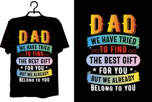 Dad t shirt design vector