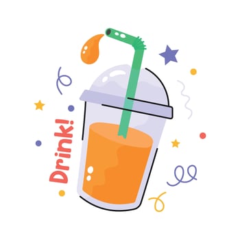 Get your hands on this beautifully designed vector of juice glass, editable icon