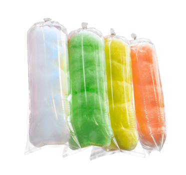 cotton candy in plastic bag isolated png
