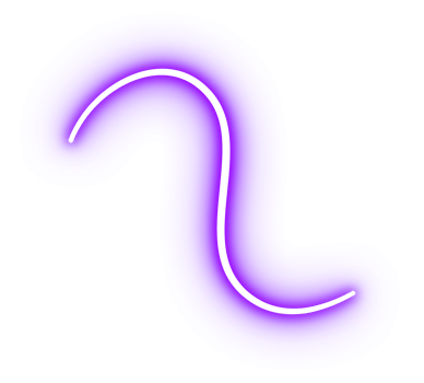 Purple Glowing Neon Curved Line png