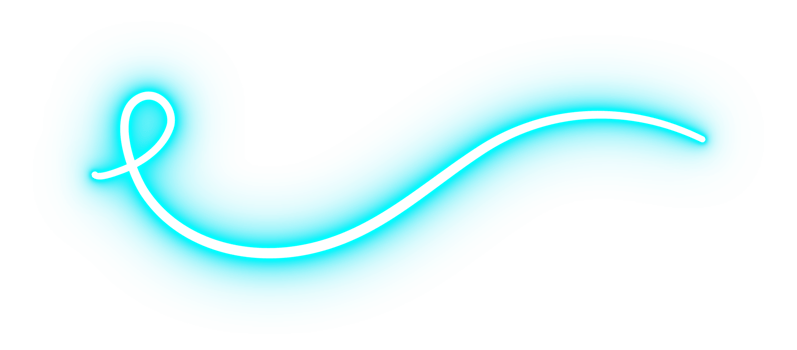 Blue Light Glowing Neon Curved Line png