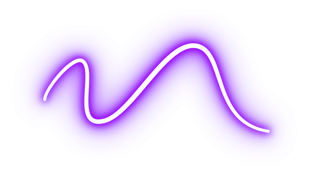 Purple Glowing Neon Curved Line png