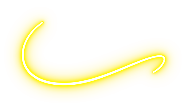 Yellow Effect Glowing Neon Curved Line png