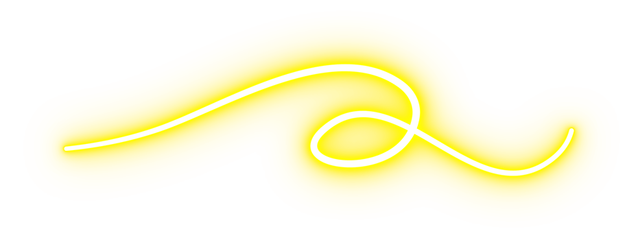 Yellow Light Glowing Neon Curved Line png