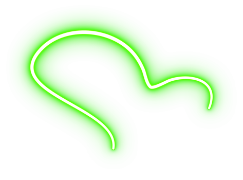 Effect Glowing Neon Curved Line png