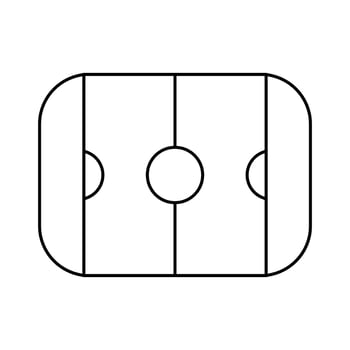 Hockey field icon vector. hockey illustration sign. sport symbol or logo. vector