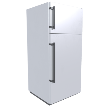 Refrigerator isolated on transparent png