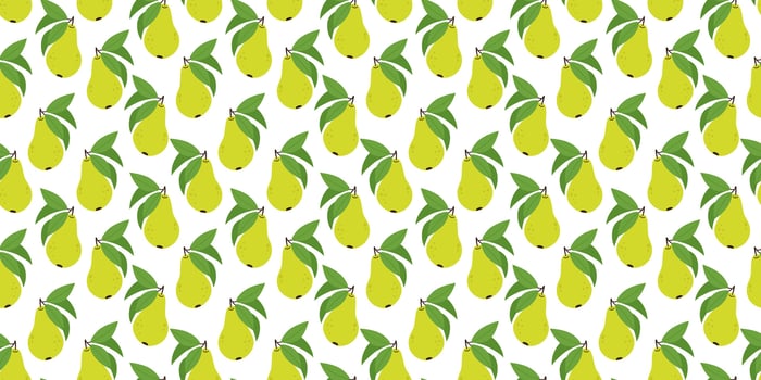 seamless pattern pear fruit texture wallpaper design vector