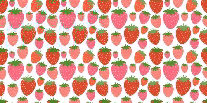 seamless pattern red Strawberry, texture print design vector