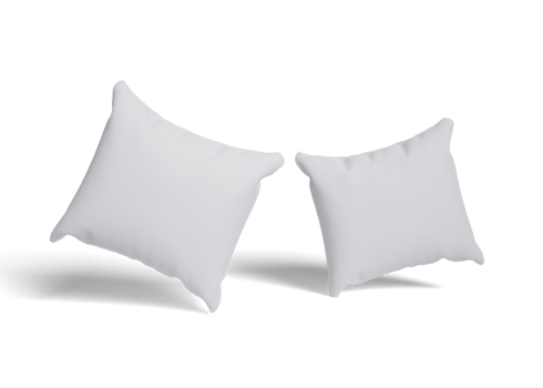 Square pillow mockup png