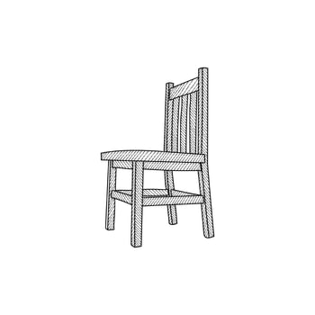 Chair Furniture icon, stylish furniture for living room, logo isolated sign symbol vector illustration Template