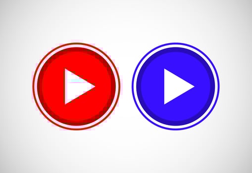 Watch now button. Watch now banner sign. Play video icon vector illustration.