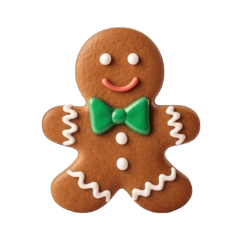 Gingerbread Man isolated. Illustration png